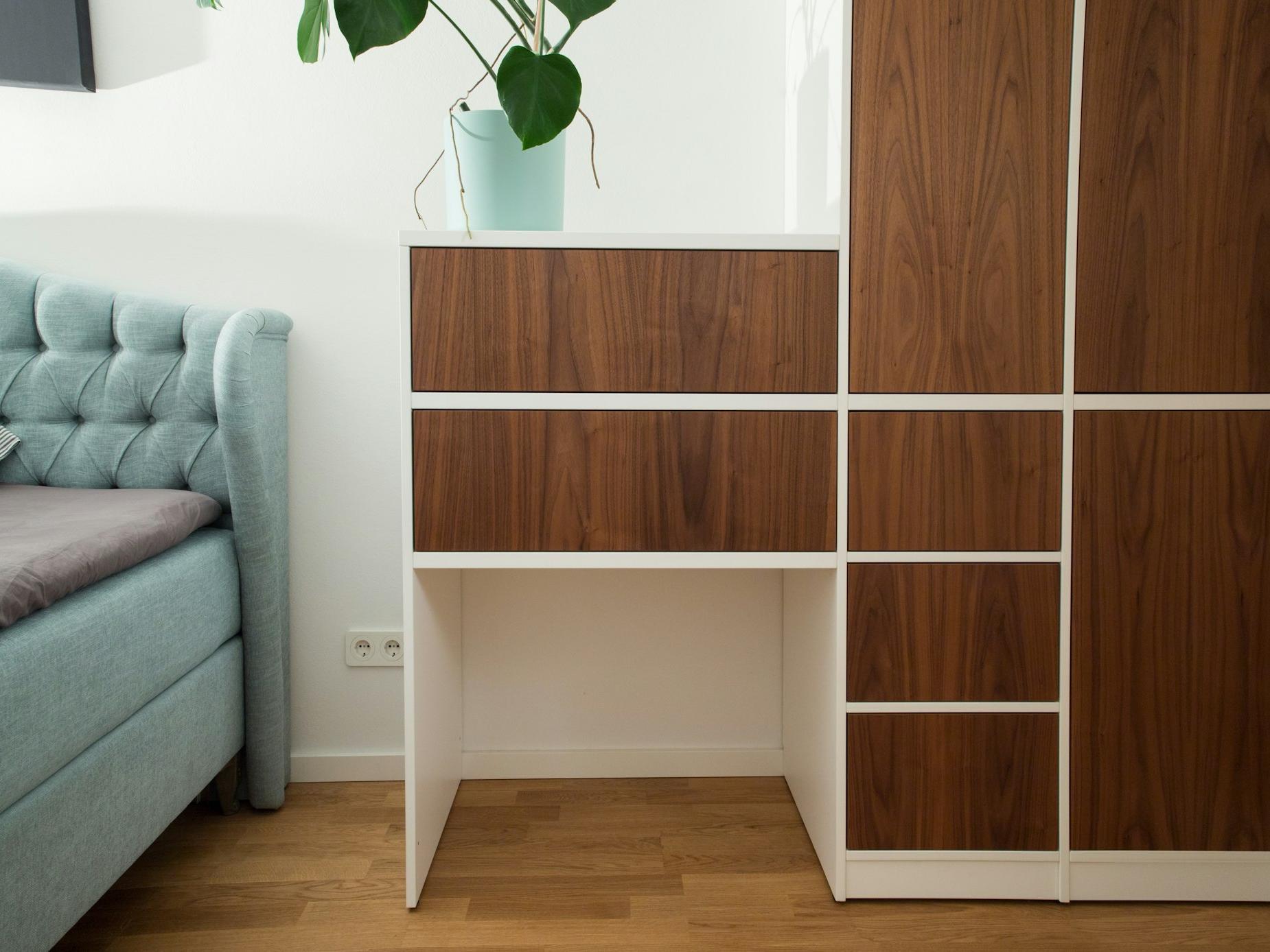 brown and white wooden cabinet